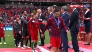 ویدیوی مراسم اهدای مدال برنز تیم ملی پرتغال در جام کنفدراسیون ها