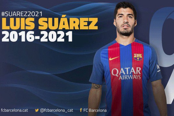 قرارداد لوئیس سوارز برای 5 سال دیگر با بارسلونا تمدید شد قرارداد لوئیس سوارز برای 5 سال دیگر با بارسلونا تمدید شد