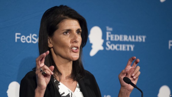 نیکی هیلی: رژیم ایران باید در کانون دستور کار سازمان ملل قرار گیرد نیکی هیلی: رژیم ایران باید در کانون دستور کار سازمان ملل قرار گیرد