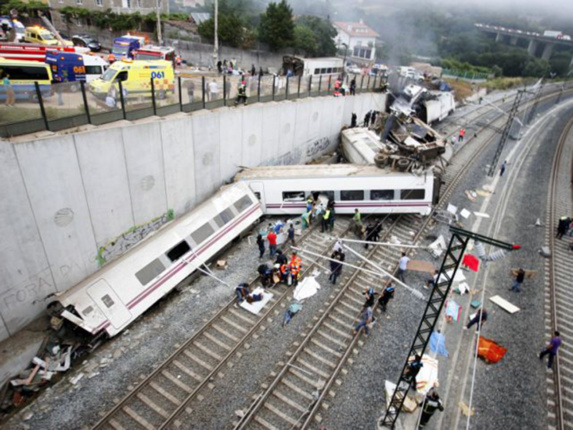 وقوع حادثه قطار در بارسلونا چهل و هشت زخمی برجای گذاشت