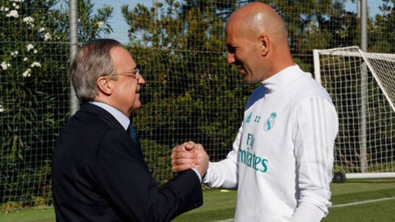 حمایت کامل فلورنتینو پرز از زیدان حمایت کامل فلورنتینو پرز از زیدان