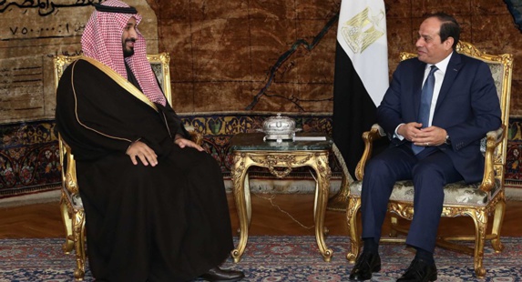 شاهزاده محمد بن سلمان ولیعهد سعودی وارد قاهره شد