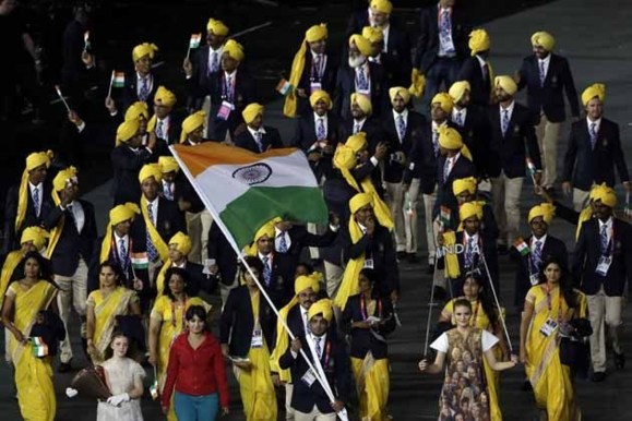 اعتراض کاروان المپیک هند به حضور زن ناشناس در رژۀ افتتاحیه