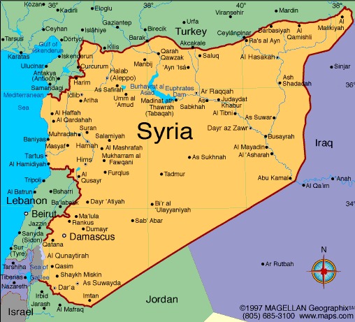 کنترل حرکات نیروهای نظامی بشار اسد  از ساحل تا عمق ٦٠٠ کیلومتری در خاک سوریه