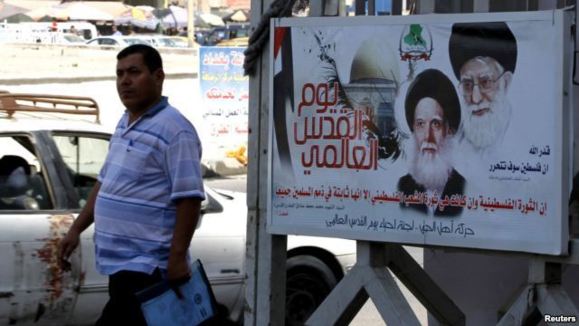 تصاویر خامنه ای، ابزار جدید تبلیغات ایران در عراق تصاویر خامنه ای، ابزار جدید تبلیغات ایران در عراق