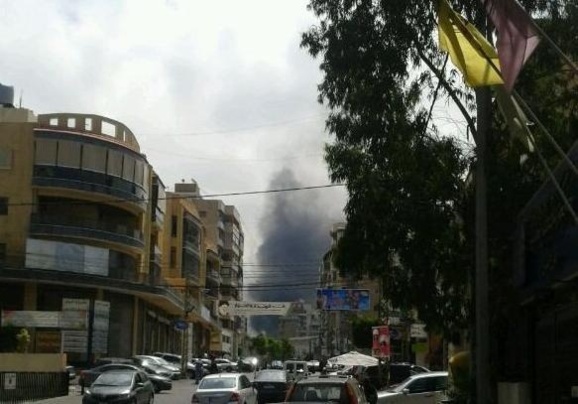 انفجار مهیب یک خودروی بمبگذاری شده درشهر بیروت پایتخت لبنان