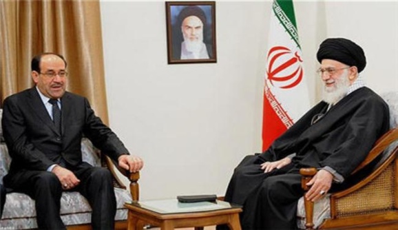 نوری المالکی نخست وزیر عراق برای بیعت مجدد با خامنه ای و جلب حمایت او به تهران سفر کرد