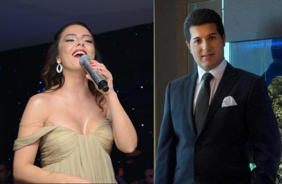 رضا ضراب و همسرش ابرو گوندش خواننده ترک رضا ضراب و همسرش ابرو گوندش خواننده ترک