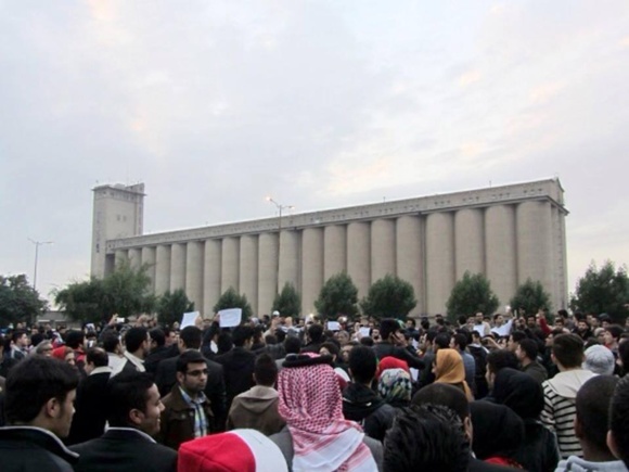 خوزستانی ها در زنجیره 28 آذر بار دیگر فریاد اعتراض سر دادند