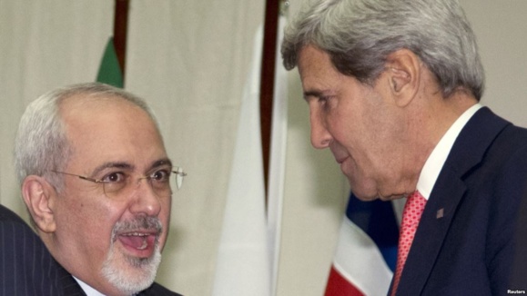 کری در دیدار با ظریف: تحریمهای موجود علیه ایران باقی میماند کری در دیدار با ظریف: تحریمهای موجود علیه ایران باقی میماند