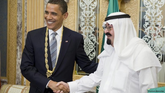 سفر باراک اوباما، رئیس جمهور آمریکا در سال ۲۰۰۹ به عربستان و دیدار با ملک عبدالله، پادشاه عربستان سعودی