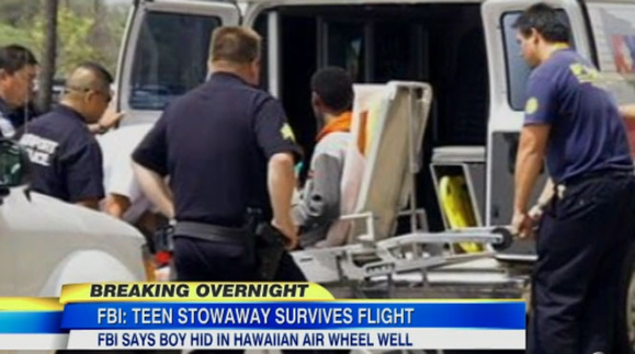 سفر پر مخاطره یک نوجوان فراری امریکائی با مخفی شدن در جعبه چرخ هواپیما  سفر پر مخاطره یک نوجوان فراری امریکائی با مخفی شدن در جعبه چرخ هواپیما