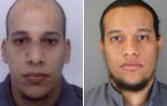 تصویری که پلیس فرانسه از سعید (راست) و شریف گواشی منتشر کرده است