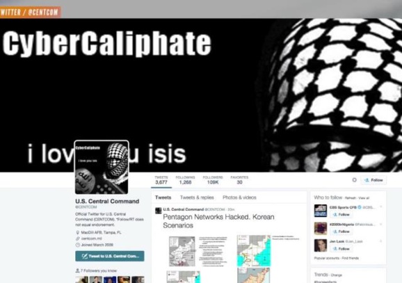 داعش ستاد فرماندهی مرکزی ایالات متحده آمریکا را هک کرد