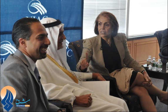 تریتا پارسی در کنار ترکی فیصل و شیرین هانتر تریتا پارسی در کنار ترکی فیصل و شیرین هانتر