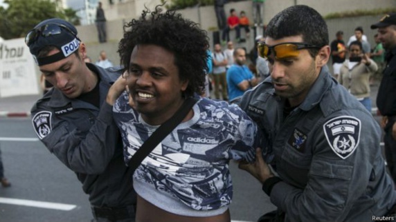 مقابله پلیس اسرائیل با یهودیان اتیوپیایی تبار در تل‌آویو