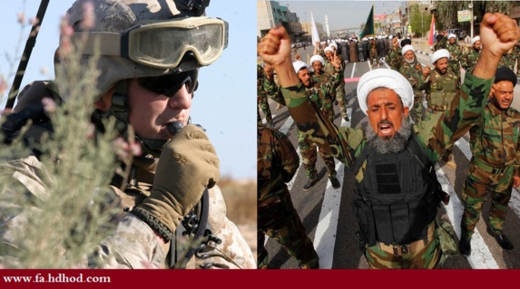 استقرار فرماندهان سپاه تروریستی قدس در کنار نظامیان امریکایی در پایگاه نظامی الحبانیه عراق استقرار فرماندهان سپاه تروریستی قدس در کنار نظامیان امریکایی در پایگاه نظامی الحبانیه عراق