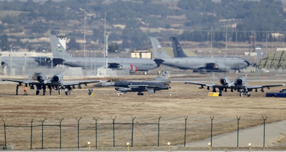 مستقر شدن جنگنده های ائتلاف عربی در اینجیرلیک