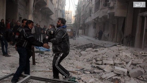 حمله هوایی جنگنده های روسیه در حلب 10 کشته برجای گذاشت