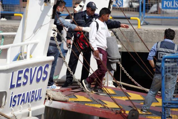 ورود سومین گروه پناهجویان از یونان به ترکیه ورود سومین گروه پناهجویان از یونان به ترکیه