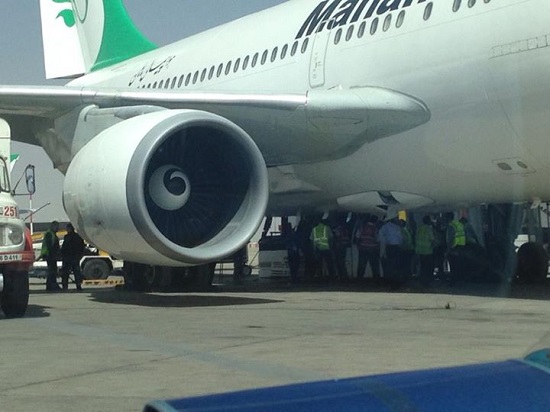 تصادف ۲ هواپیما در فرودگاه خمینی تهران