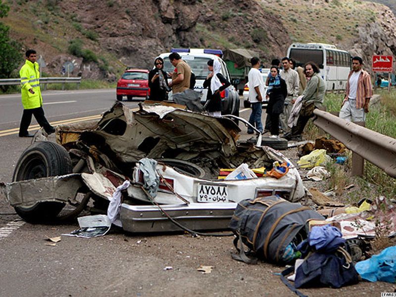  کشته شدن یک نفر در هر ساعت بر اثر تصادف در جاده های ایران