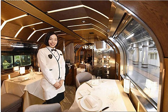 گزارش تصویری لوکس ترین قطار مسافربری جهان در ژاپن