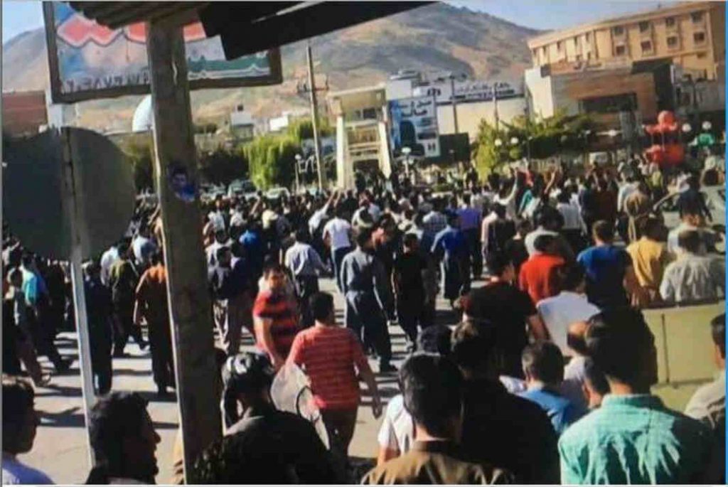 اعزام نیروهای سپاه تروریستی پاسداران به مناطق مرزی همزمان با اعتراضات مدنی شهر بانه