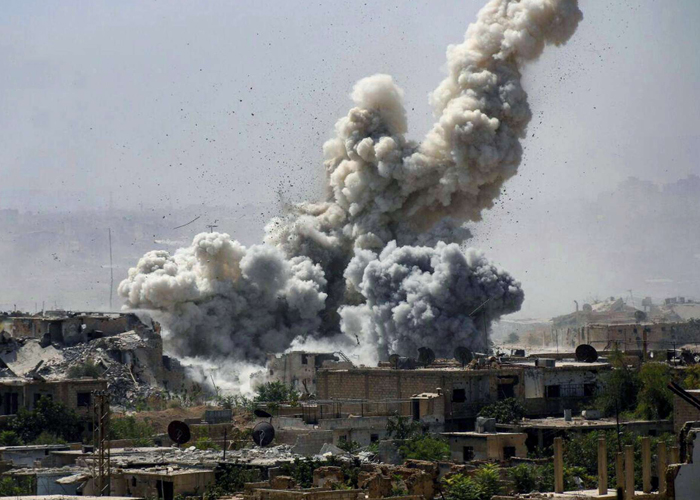 بیش از هفتاد حمله هوایی به ادلب و حماه توسط نیروهای اسد و روسیه