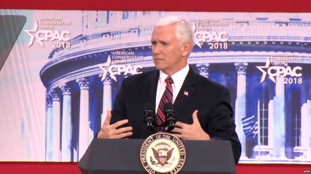 مایک پنس در کنفرانس محافظه‌کاران آمریکا: دیگر توافق فاجعه‌بار ایران را تایید نمی‌کنیم