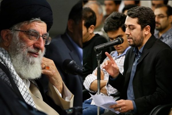 آفرین گویی خامنه ای برای شاعردگر ستیزی که در حضورش  به مردم عرب ویهود توهین کرد