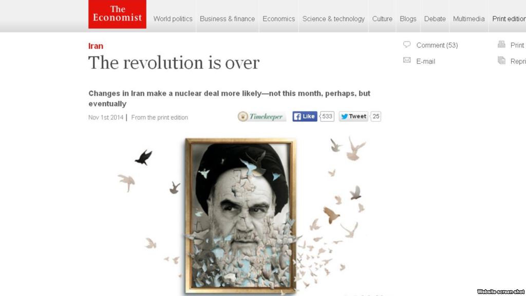 تحلیل اکونومیست از «فروکش کردن تب انقلاب» در ایران