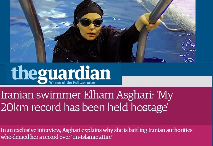دختر شناگری که رسانه‌های ایران و جهان را سر کار گذاشت