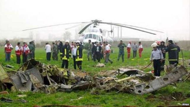 «۱۰ نفر» در حادثه سقوط هلی‌کوپتر اورژانس در استان فارس کشته شدند