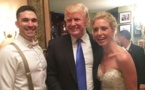 تصاویری از حضور غافلگیرانه "دونالد ترامپ" در یک مراسم عروسی در نیوجرسی 