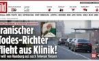 صفحه اول روزنامه بیلد آلمان تیتر: قاضی مرگ از بیمارستان فرار کرد!