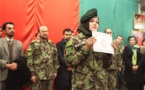 فارغ‌التحصیلی زنان ارتشی در افغانستان