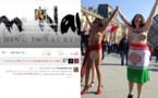 زنانی که به بهانه روز جهانی  زن خود را در پاریس برهنه کردند