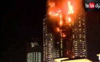 آتش سوزی در بلندترین برج جهان 16 زخمی به جای گذاشت